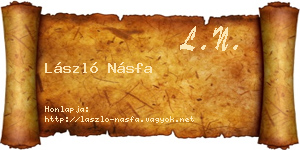 László Násfa névjegykártya